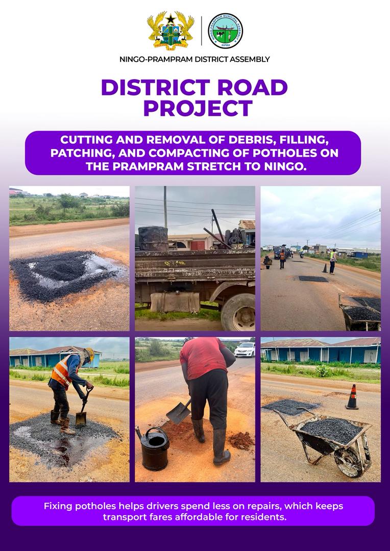 Pothole Patching — Prampram to Ningo Road