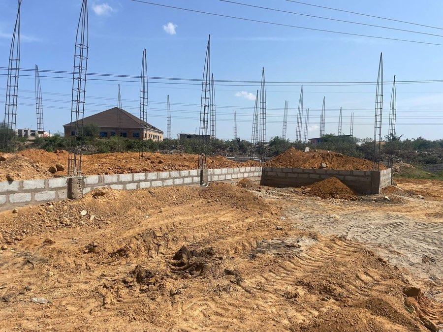 Classroom Block Dawhenya – construction progress 1